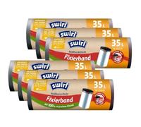 6x Swirl Fixierband Müllbeutel 35L ( 10 stk./Rolle )