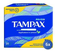 6X Tampax 4015400362920 Produits D'Hygiène Féminine Absorbant Interne 20 Pz