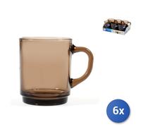 6X Tasse Versailles Créole En Verre Trempé CC 260