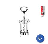 6X Tire-Bouchons 2 Niveaux Chromé Soave Home
