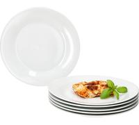 6x Tommy Assiette plate Ø24cm blanc Porcelaine 6 personnes grand plat