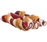6x Trixie Denta Fun Barbecue Poulet Rouleaux à Mastiquer 12 cm, 18 St./6 x 105 g