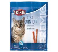 6x Trixie PREMIO Sticks Quintett avec saumon/truite 30 × 5 g