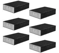 6x Universel Ponçage Bloc à Poncer K60 Lavable Moyen / Grossier 70x25x100