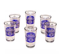 verre de thé marocain d'orient Marrakech bleu