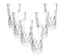 6x Verres à long drink 360ml - Verre épais pour cocktails, jus de fruits & eau - Résistant au lave-vaisselle SAVERIA