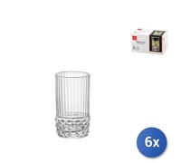 6X Verres America '20 Pour Shot En Verre Transparent Cl08
