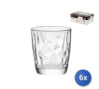6X Verres En Verre Diamond Pour Eau Transparente, 30,5Cl