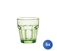 Bormioli Rocco Set de 6 verres à whisky Rock Bar Lounge 270 ml trempés vert