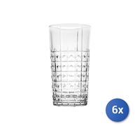 6X Verres En Verre Transparent Décoré Este Pour Cooler CL49