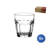 Set 6 Lunettes Boisson Eau Vin Rock BAR De 20 CL Verre Bormioli Rocco
