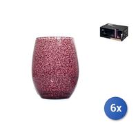 6X Verres Primary Handcraft Rouge CL36, Verre Cristallin