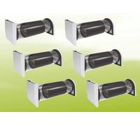 6x Viessmann Vitovent 050-D Type H20E A43 sans unité de commande - Acier inoxydable - Z025294
