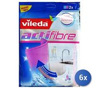 6x Vileda 148312 Serpilliére pour le Nettoyage Microfibre,Chlorid Acétate ( Pva