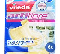 6X Vileda Chiffon Actifibre Vitres/Fenêtres Fabriqué En Allemagne