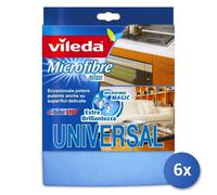 6X Vileda Chiffon Microfibre Plus Universel 1Pz