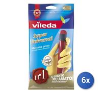 6X Vileda Gants Super Universels 7/S Petit