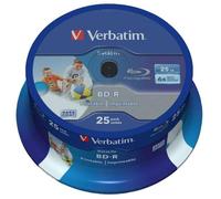 6x Vitesse Bd-R Sl Large Jet D'Encre Imprimable Vide Blu-Ray Disques 25 Paquet