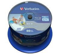 6x Vitesse Bd-R Sl Large Jet D'Encre Imprimable Vide Blu-Ray Disques 50 Paquet
