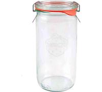 6x Weck pot verre cylindrique avec couvercle Cylinder shape 1,59 l