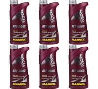 9x1 Litre Original MANNOL Huile pour Boîte à Vitesse Automatique Atf AG60 Öll