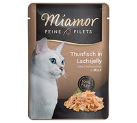 6x100g Miamor Filets Fins En Gelée Thon, Gelée De Saumon - Pâtée Pour Chat