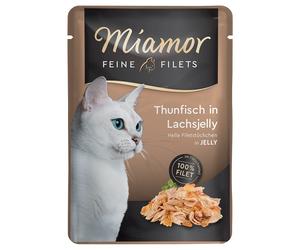 6x100g Miamor Filets Fins En Gelée Thon, Gelée De Saumon - Pâtée Pour Chat