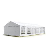 6x12 m Tente de réception / Barnum blanc toile de haute qualité PVC 700 N | Imperméable, très résistant, utilisation dans le jardin et la terrasse, fêtes, mariages, événements, auvents de jardin