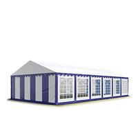 TOOLPORT PRO 6x12 m tente de réception, PVC 700, H. 2 m, bleu-blanc - (6057)