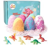 6X120g Boules de Bain Enfant avec Surprise, Coffret Cadeau Bombes de Bain Moussant aux Huiles Essentielles Naturels Spa Boules Effervescentes Bath Bomb Noël Anniversaire Cadeau pour Garçon Fille