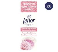 Lenor Parfum de Linge en Perles pour Lessive, 100 Lavages (235g x 6), Fleurs de soie et Pivoine, Fraîcheur Non-stop jusqu'à 12 Semaines de Stockage