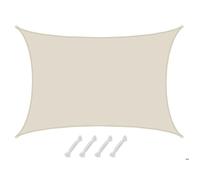 AMANKA 4x6 Voile d'Ombrage Rectangulaire - 98% UV Protection - Toile d'Ombrage Imperméable Toile Pergola Voiles d'Ombrage pour Patio Bache d'Ombrage - Parasol Toile Imperméable Protege Soleil Terrasse