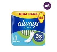 6x44 Serviettes Hygieniques Always Ultra Jour Normal