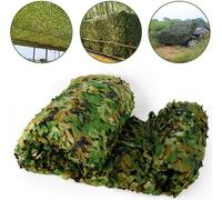 6x4m Filet de camouflage pour la chasse Army Hide Cover Camp Filet de camouflage pour la décoration Forest Landscape Hunting Privacy Screen Forest Landscape Cam