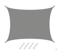 6x5 Voile d'Ombrage Etanche Toile Ombrage Rectangulaire Voile Rectangle Ombrage