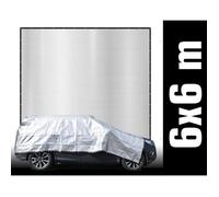 6x6 m Bache Anti Soleil Pour Voiture - Pare Soleil Toile de Protection Thermique