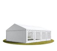 6x8 m Tente de réception / Barnum blanc toile de haute qualité PVC 700 N | Imperméable, robuste, utilisation dans le jardin et la terrasse, fêtes, mariages, événements, auvents de jardin