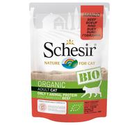 6x85g Schesir Bio Boeuf - Sachet Pour Chat