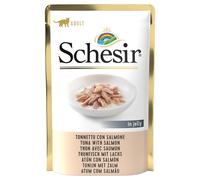 6x85g Schesir En Gelée Thon, Saumon En Gelée - Pâtée Pour Chat