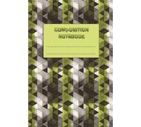 6x9 inch Composition Notebook: Dot Graph Paper 4x4 Geometric Triangle Cover Art
