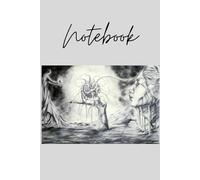 6x9 Notebook for thoughts, ideas, diary, recipes, poems, song lyrics, perfect gift, stocking stuffer: Cover printed with original artwork by Philip Willis