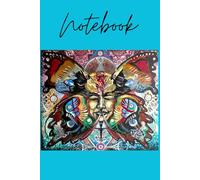 6x9 Notebook for thoughts, ideas, diary, recipes, poems, song lyrics, perfect gift, stocking stuffer: Cover printed with original artwork by Philip Willis