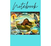6x9 Unique notebook for thoughts, ideas, diary, recipes, poems, song lyrics, perfect gift, stocking stuffer: Cover printed with original artwork by Philip Willis