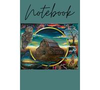 6x9 Unique notebook for thoughts, ideas, diary, recipes, poems, song lyrics, perfect gift, stocking stuffer: Cover printed with original artwork by Philip Willis