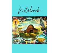 6x9 Unique notebook for thoughts, ideas, diary, recipes, poems, song lyrics, perfect gift, stocking stuffer: Cover printed with original artwork by Philip Willis