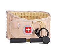 6xigouma Ceinture Dorsale De Décompression - Ceinture De Soutien Lombaire Pour Les Hommes Et Les Femmes, Dispositif De Traction Dorsale Adapté Au Tour De Taille 74-124 cm (Beige)
