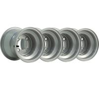 7.00x8 Jantes Golf Buggy Argent 4 Inch PCD Yamaha E-Z-go Club car Garia (Lot de 4)