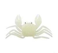 7/14cm Crab Soft Lure Sea Fishing Equipment Artificial Crab Bait Trap(White L)
