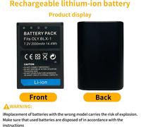 7.2V 2000Mah Blx-1 Blx1 Batterie De L'Appareil Photo Pour Olympus Om-1 Om1 Blx1 Blx-1 Camera 14.4Wh Accessoires Caméscopes[Z235]