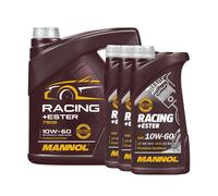 MANNOL Huile moteur RACING+ESTER 10W-60 Huile synthétique Huile ACEA A3/B4 API SN API CH-4 4 L